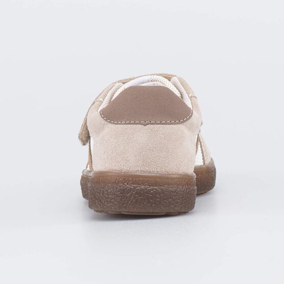 534060-14 Кеды-полуботинки кожаные для детей для мальчики бежевый,коричневый фото №5