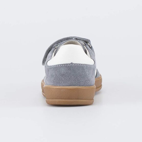 534062-72 Кожаные кеды для мальчика Серый велюр для мальчики серый фото №5