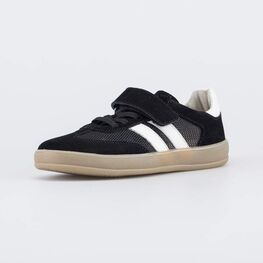 534062-73 Кожаные кеды для мальчика Контраст для мальчики черный