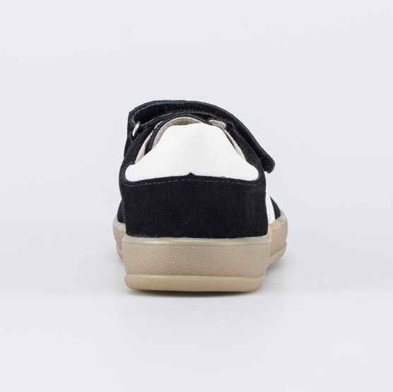 534062-73 Кожаные кеды для мальчика Контраст для мальчики черный фото №5