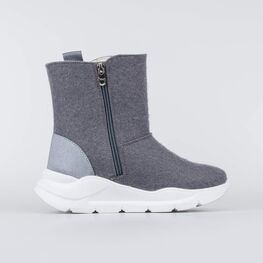 567061-42 Валенки для девочки школьного возраста для девочки серый фото №2