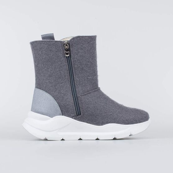 567061-42 Валенки для девочки школьного возраста для девочки серый фото №2