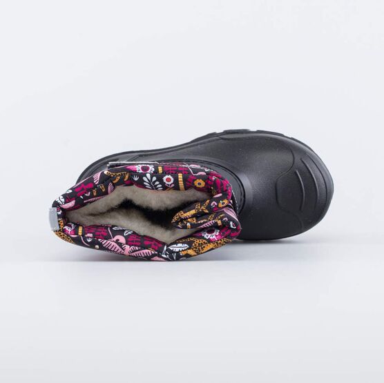 464084-41 Сноубутсы для девочки Цветы и Травы для девочки черный фото №4