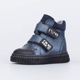 152349-32 Утепленные ботинки для девочки для девочки синий