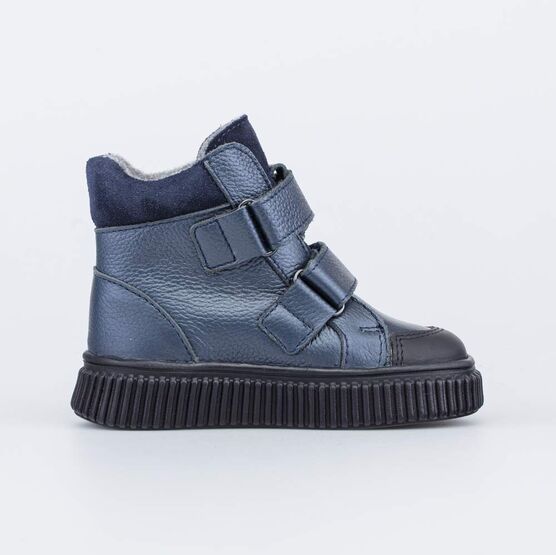 152349-32 Утепленные ботинки для девочки для девочки синий фото №2