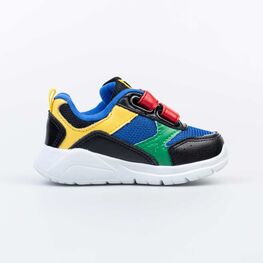 144170-73 Кроссовки с LED-подсветкой на подошве для мальчики чер-цве фото №2