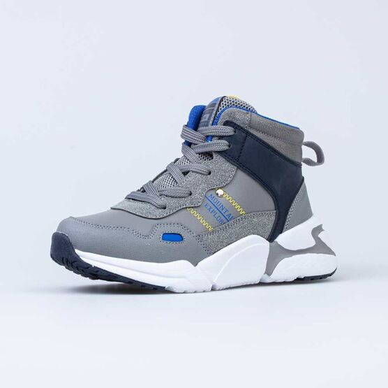 454057-32 Утепленные ботинки для мальчики серый