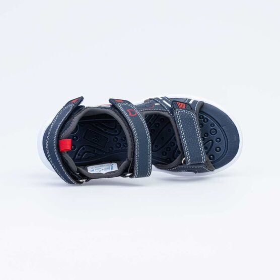 524030-16 Пляжная обувьс LED-подсветкой на подошве для мальчики син-кра фото №4