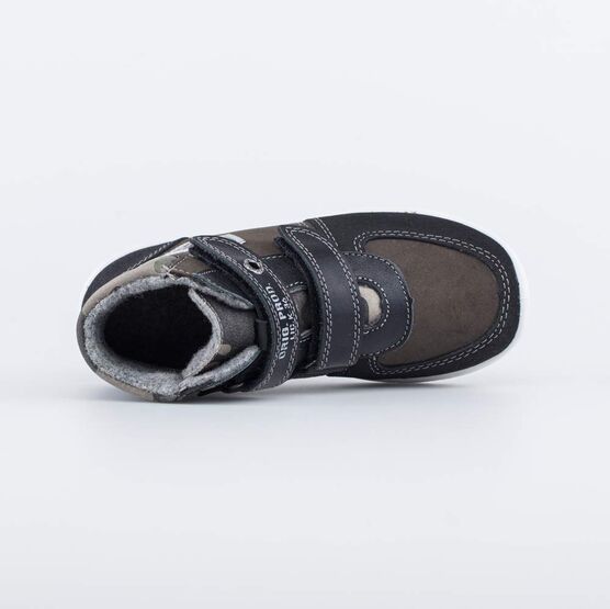 352296-34 Ботинки утепленные на весну/осень для мальчики оливковый фото №4