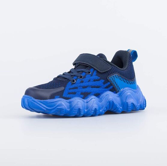 644388-11 Кроссовки из вязаного текстиля для мальчики синий