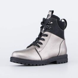 552223-33 Ботинки утепленные на весну/осень для девочки бронзовый