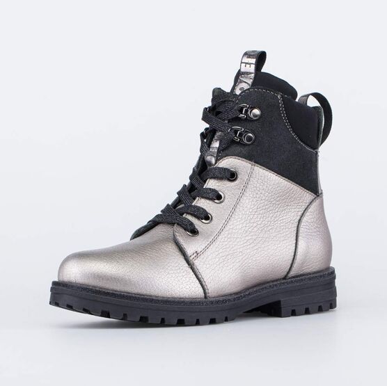 552223-33 Ботинки утепленные на весну/осень для девочки бронзовый