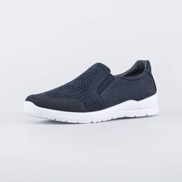 632337-21 Кожаные слипоны для мальчика для мальчики синий