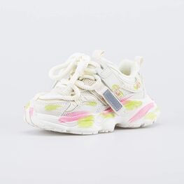 644502-11 Кроссовки на платформе Акварель для девочки бежевый