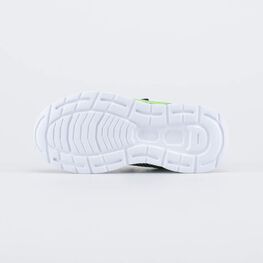 344419-13 Текстильные кроссовки на липучке для мальчики черный + салатовый фото №3