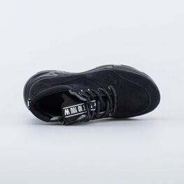 552293-31 Утепленные ботинки для девочки на весну/осень для девочки черный фото №4