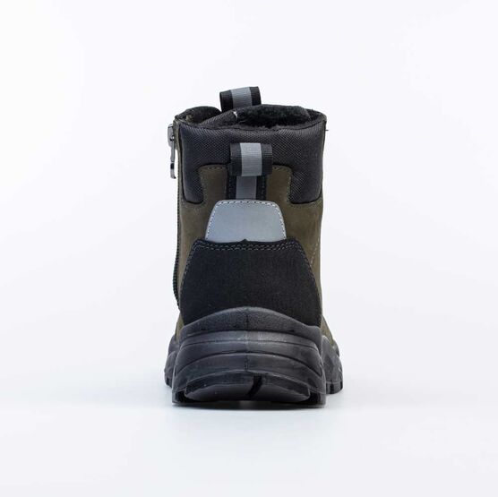 752201-32 Утепленные ботинки для мальчика хаки для мальчики хаки фото №5