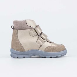 352287-32 Ботинки для девочки бронзовый фото №2