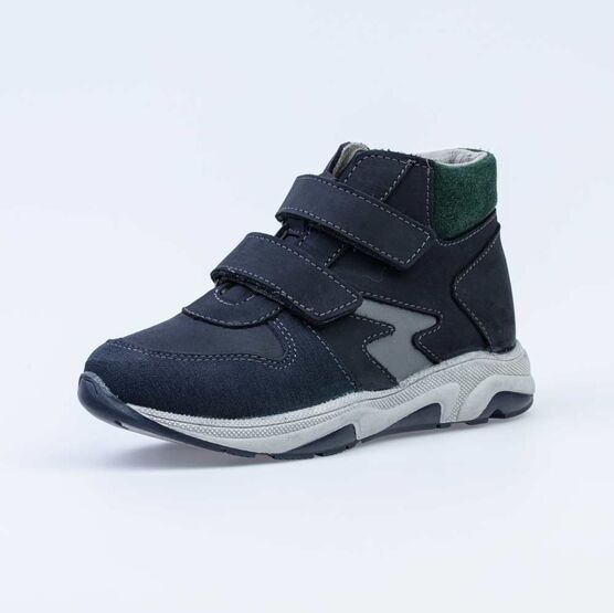 552205-21 Ботинки для мальчики син-зел