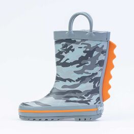 366219-11 Резиновые сапоги для мальчика для мальчики серый фото №2