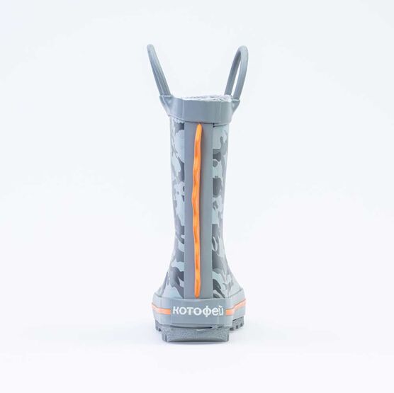 366219-11 Резиновые сапоги для мальчика для мальчики серый фото №5