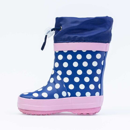 166121-11 Резиновые сапоги Горошек для девочки светло-синий фото №2