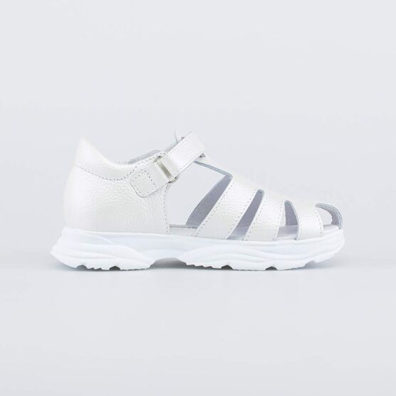 422083-22 Сандалии для девочки для девочки молочный фото №2