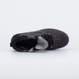 957029-41 Валенки-ботинки на шнурках черный для мальчики черный фото №4