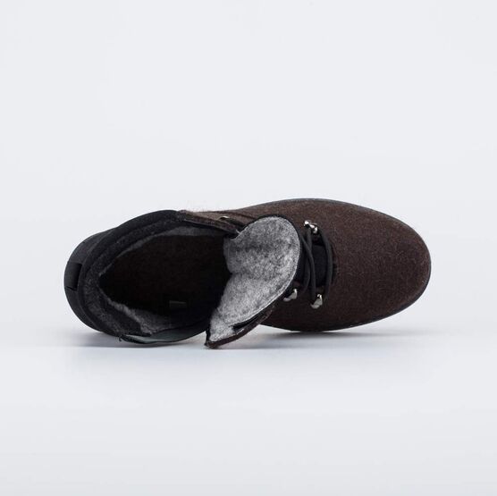 957029-42 Валенки-ботинки на шнурках коричневый для мальчики коричневый фото №4