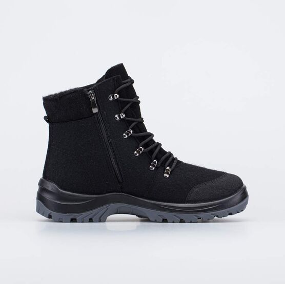 957030-42 Мужские валенки-ботинки на шнурках черный для мальчики черный фото №2