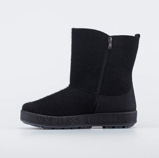 967050-45 Укороченные мужские валенки в стиле угги для мальчики черный фото №2