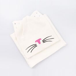 07811156-40 Шапка+снуд на весну, 95% хлопок, белый для девочки белый