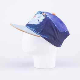 07709039-40 Кепка-бейсболка с прямым козырьком синий для мальчики синий фото №2