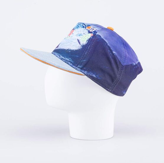 07709039-40 Кепка-бейсболка с прямым козырьком синий для мальчики синий фото №2