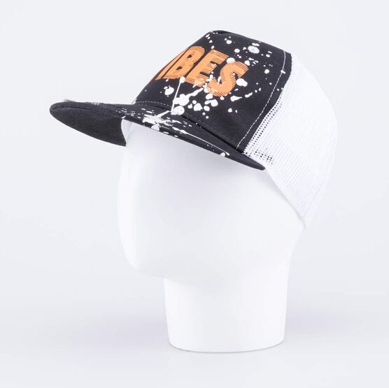 07709049-40 Кепка-бейсболка с сеткой для мальчика черно-белый для мальчики черный + белый