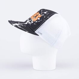 07709049-40 Кепка-бейсболка с сеткой для мальчика черно-белый для мальчики черный + белый фото №2