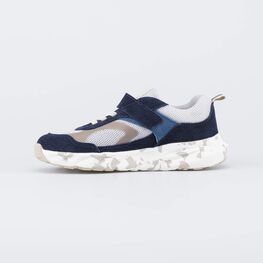 644553-14 Подростковые кроссовки для мальчика для мальчики синий,бежевый фото №2