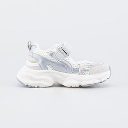 644555-11 Сандалеты для девочки серебристые для девочки бежевый,серебристый фото №2