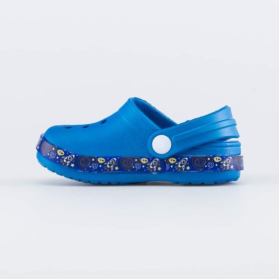 325113-02 Клоги пляжные для мальчика Космос для мальчики светло-синий фото №2
