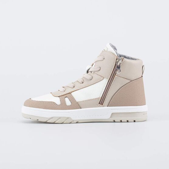 552343-31 Утепленные кожаные ботинки для девочки для девочки бежевый фото №2