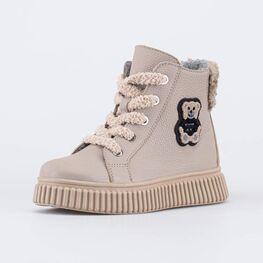 552344-32 Демисезонные ботинки для девочки Медвежонок для девочки бежевый
