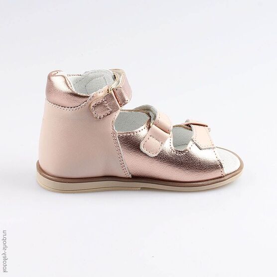 122128-22 Босоножки для девочки бро-роз фото №2