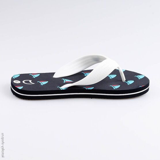 626003-02 Пляжная обувь для мальчики син-бел фото №2