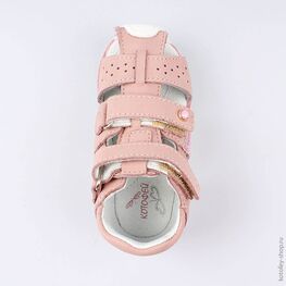 122131-24 Босоножки для девочки розовый фото №4