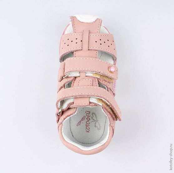 122131-24 Босоножки для девочки розовый фото №4