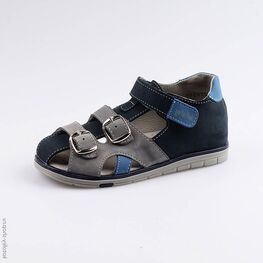 522137-21 Сандалии для мальчики син-сер