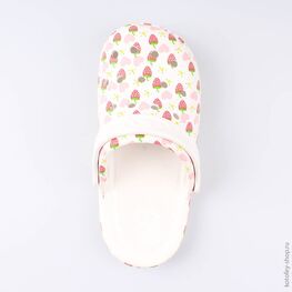 325068-02 Клоги пляжные для девочки бел-цве фото №4