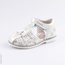 322077-22 Босоножки для девочки серебрист.