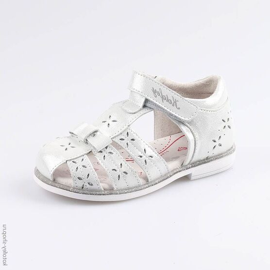 322077-22 Босоножки для девочки серебрист.