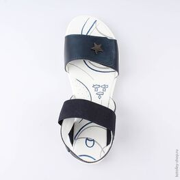 522129-23 Босоножки для девочки светло-синий фото №4